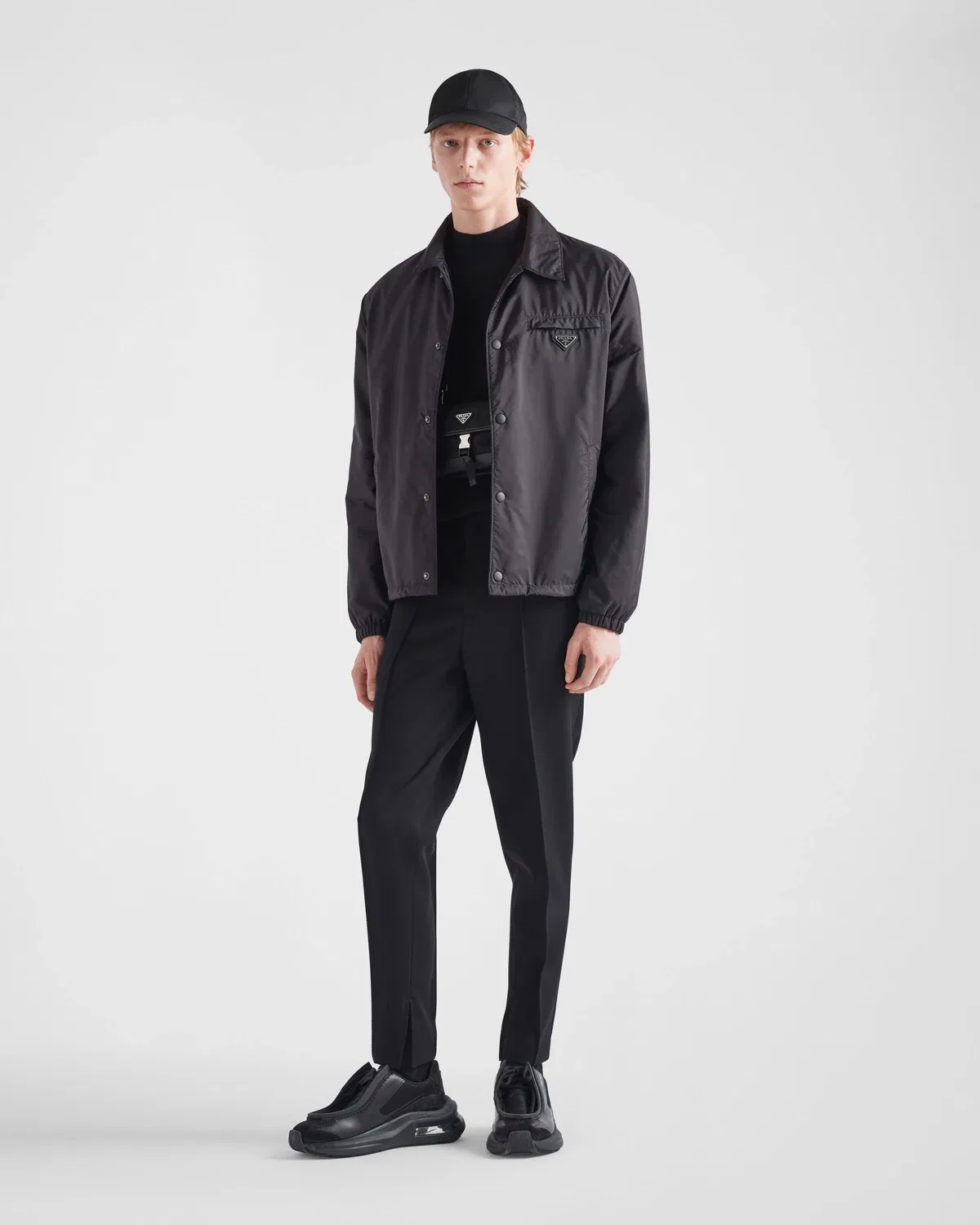 Куртка-бомбер Re-Nylon Prada, черный — фото 2