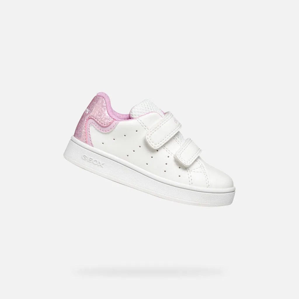 Детские кроссовки для девочек B Eclyper Girl Geox, Weiß Rosa