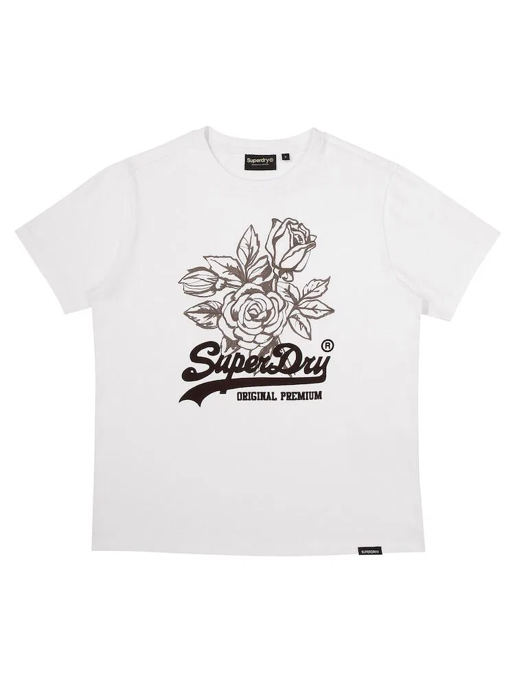 Футболка с цветочным принтом W Vintage Flower SUPERDRY — фото 3