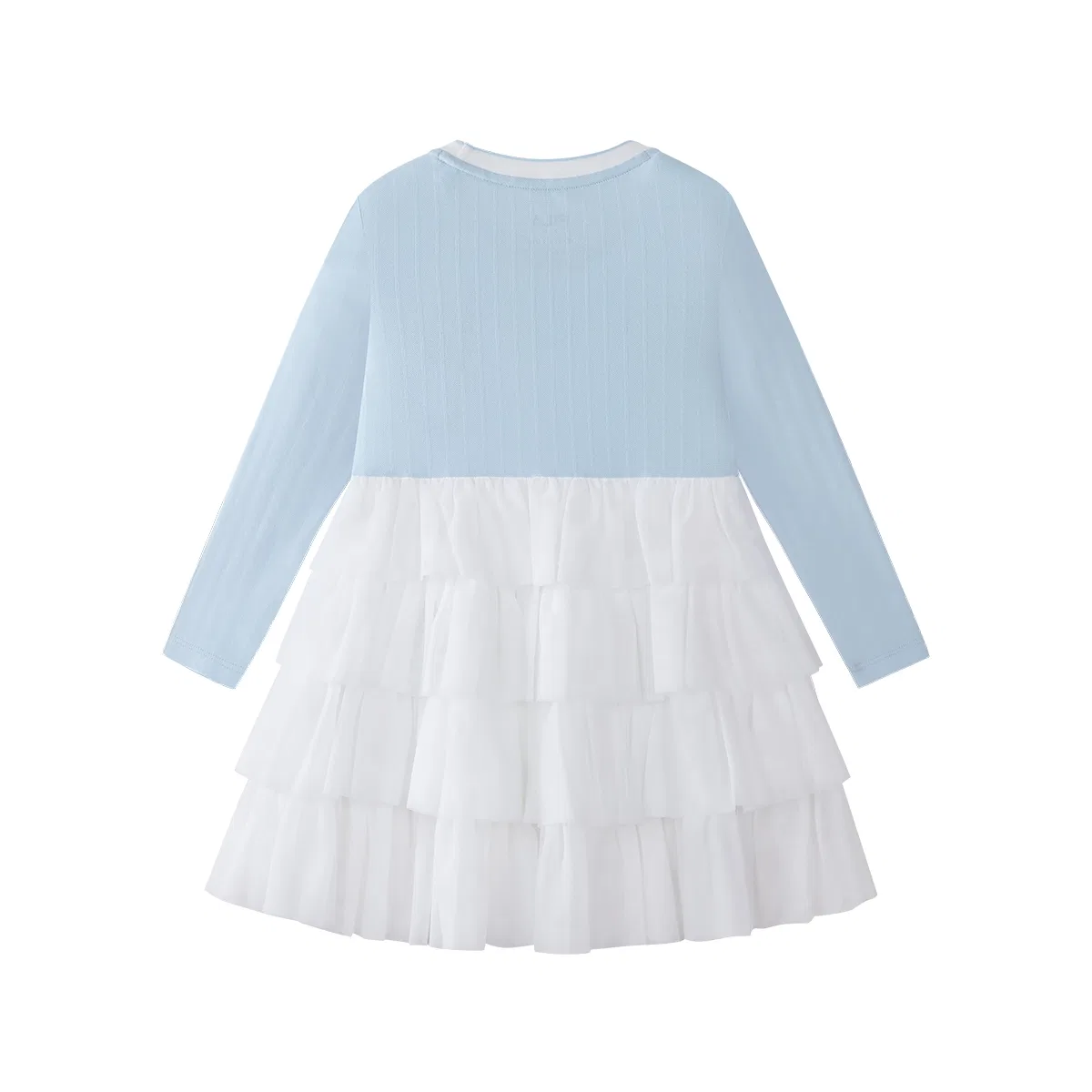 Детское платье для девочек с круглым вырезом Миди Sky Clear Blue FILA KIDS — фото 4