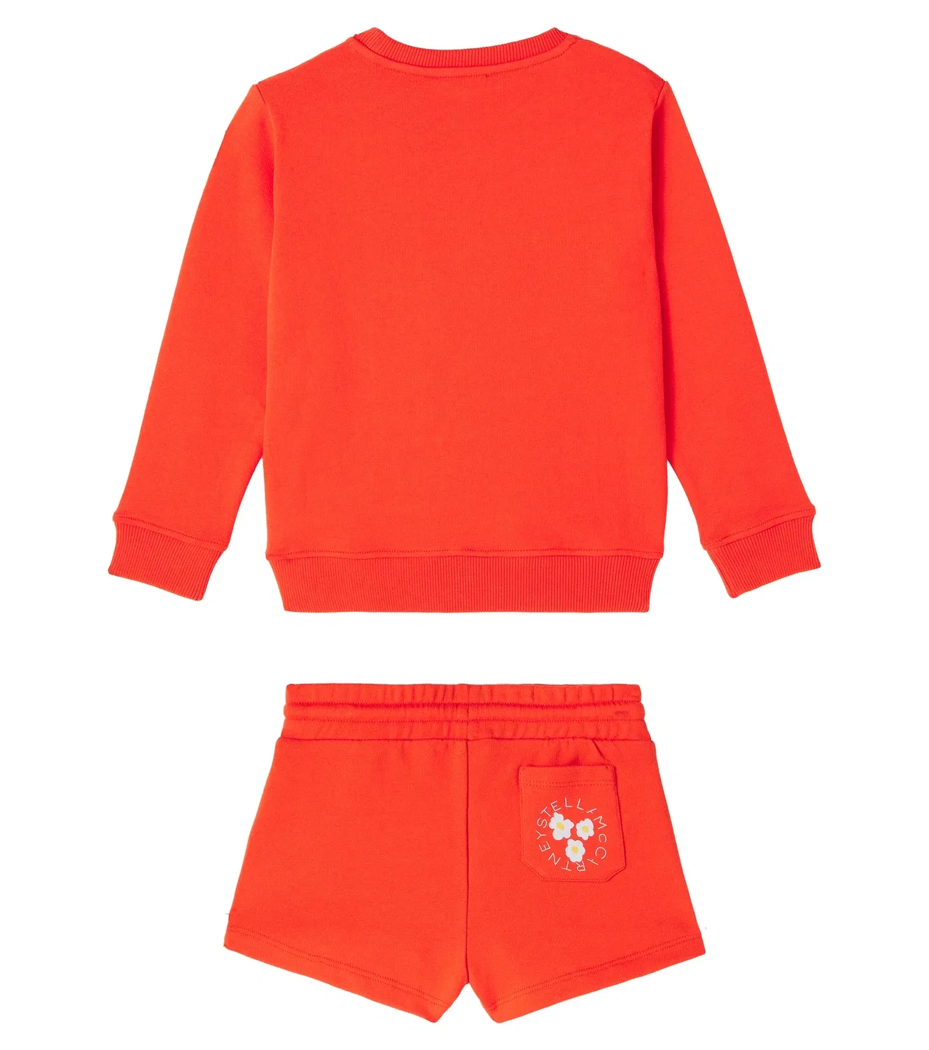 Комплект из флиса Stella Mccartney Kids, оранжевый — фото 4