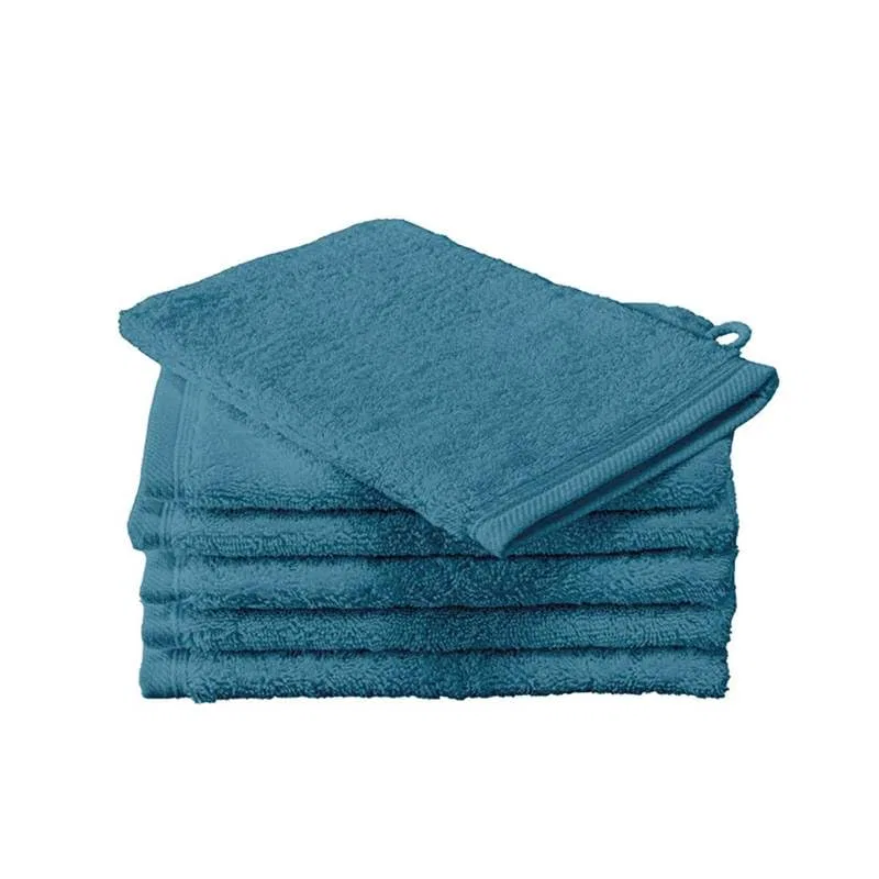 Мочалка, Cotton, De Witte Lietaer, Набор 6 шт, 16x22 см, Capri Blue — фото 2