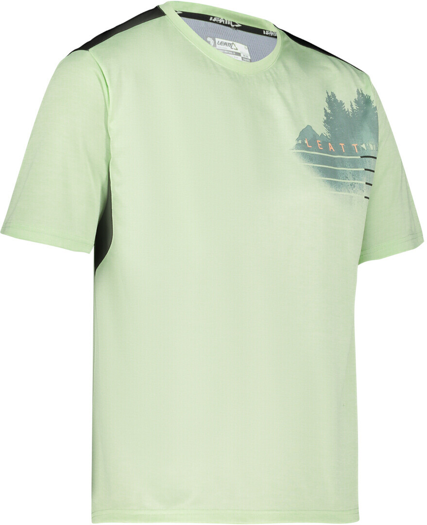 

Джерси Leatt MTB Trail 1.0 Short Sleeve для велосипеда, зеленые