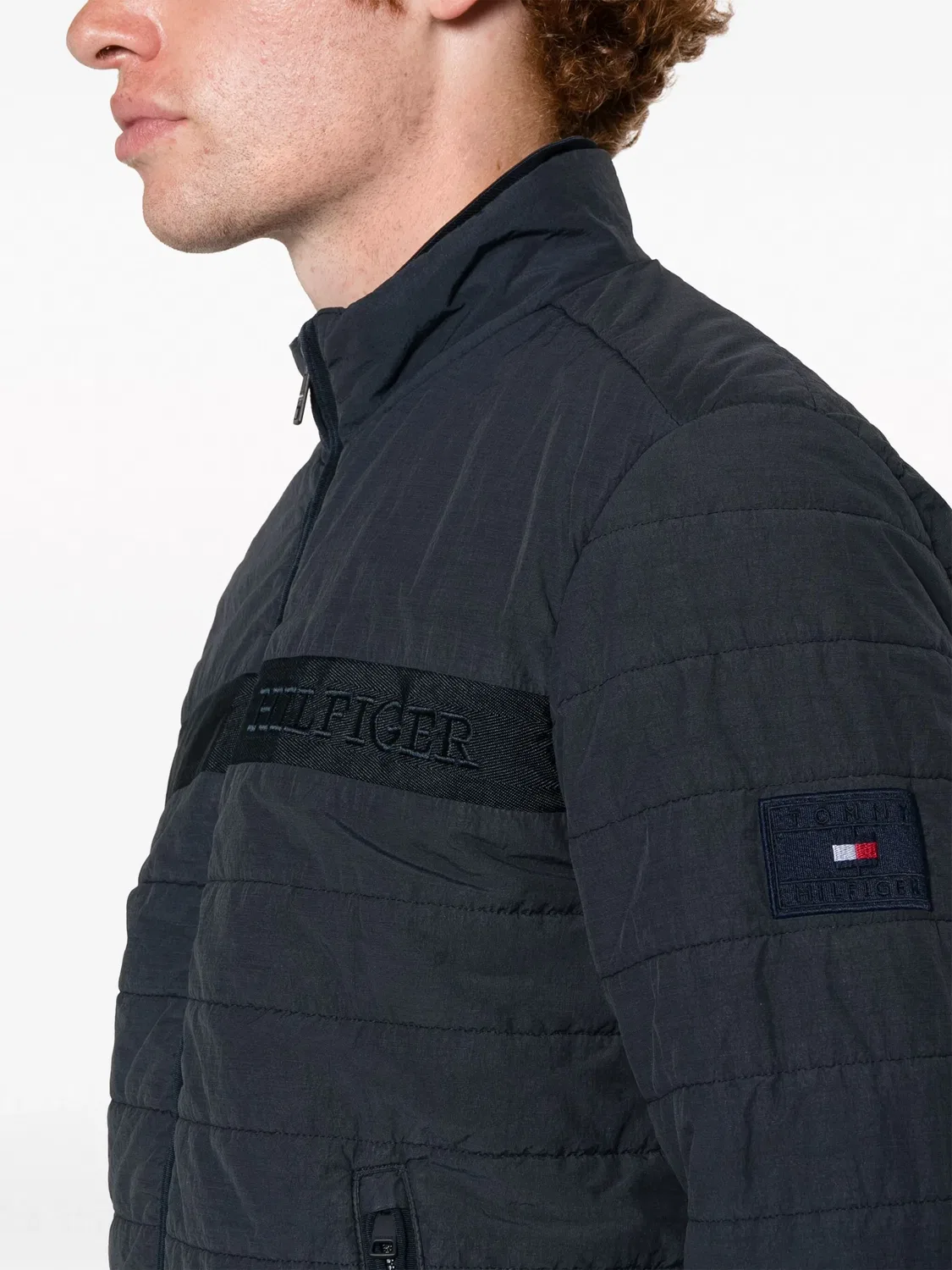 Куртка с логотипом и утеплителем Tommy Hilfiger, синий — фото 3