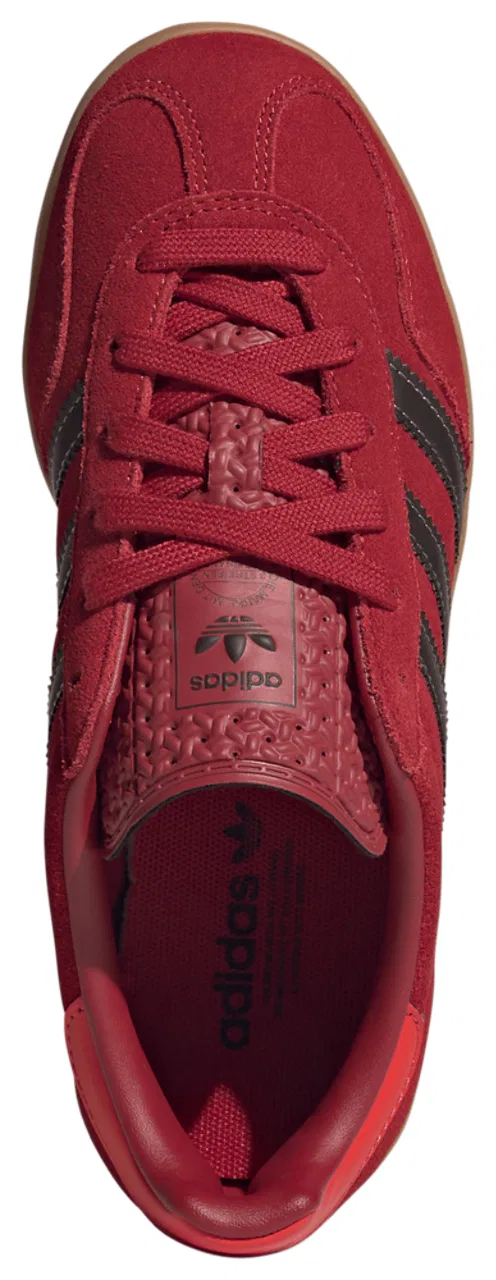 Кроссовки для мальчиков Gazelle Indoor Adidas, цвет Aurora Coffee/Team Victory Red/Red — фото 4