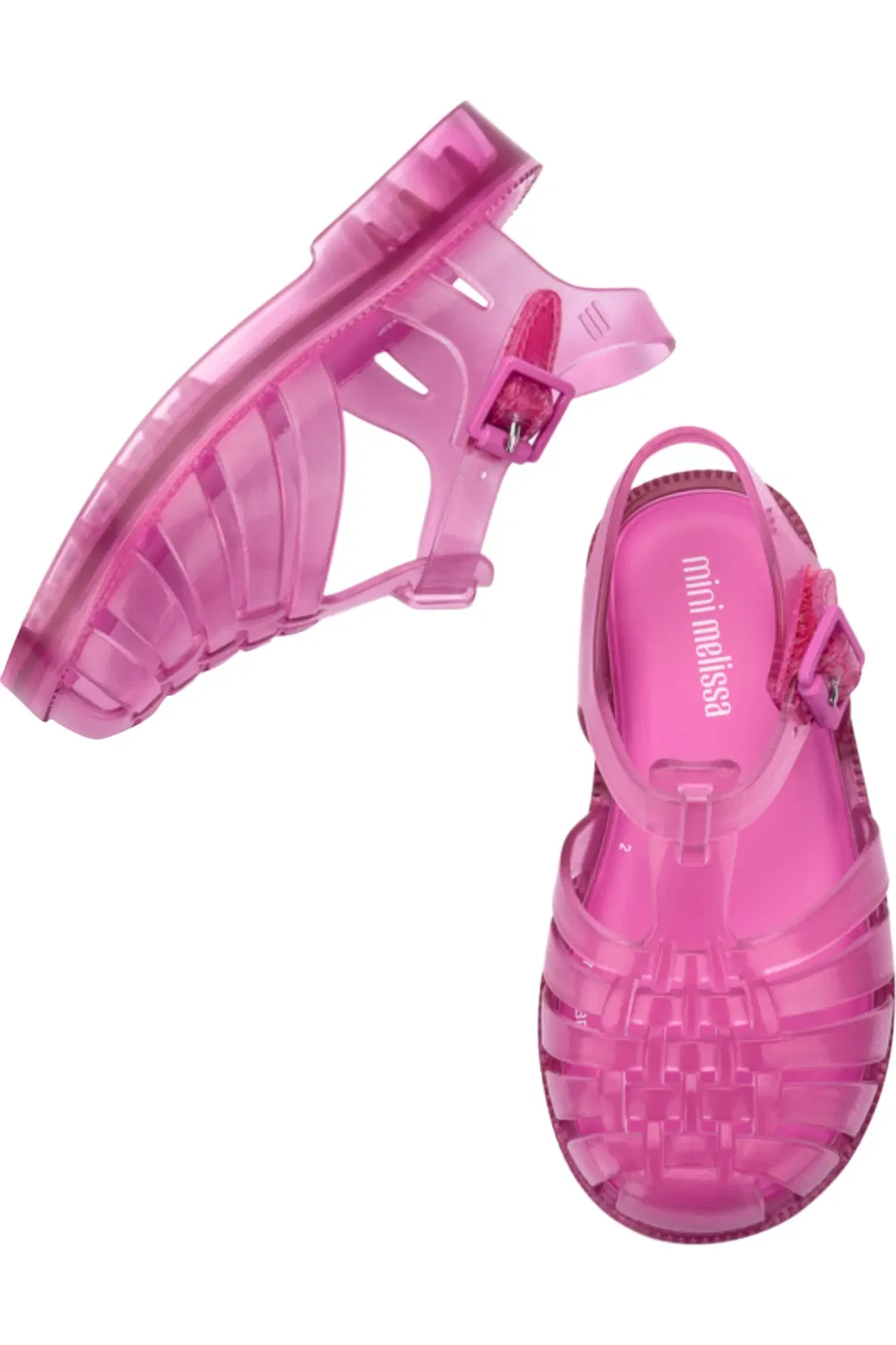 Сандалии детские плетеные Possession Mini Melissa, Transparent Pink — фото 3