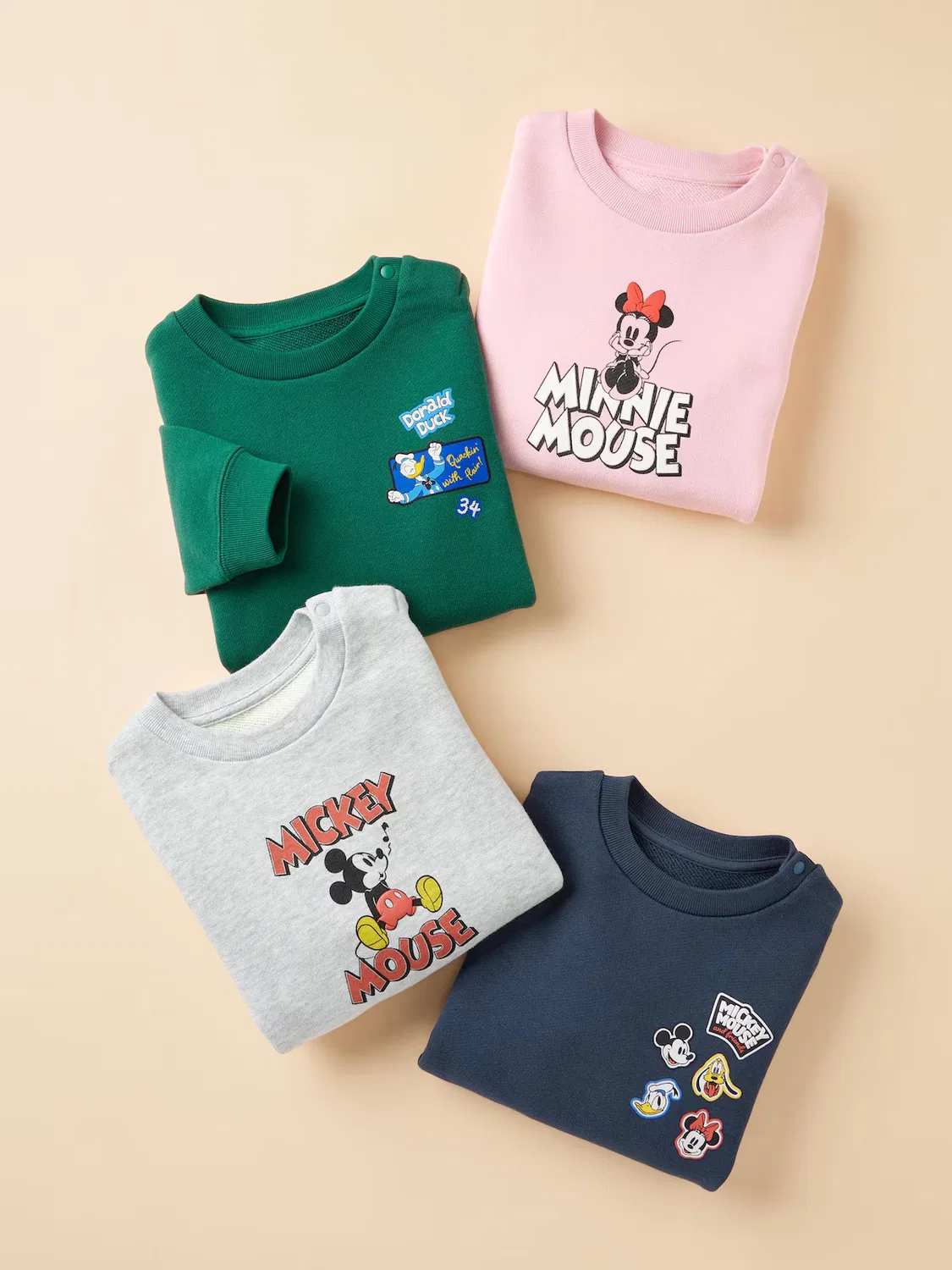 Толстовка Uniqlo, с принтом персонажей Disney, зеленый — фото 2