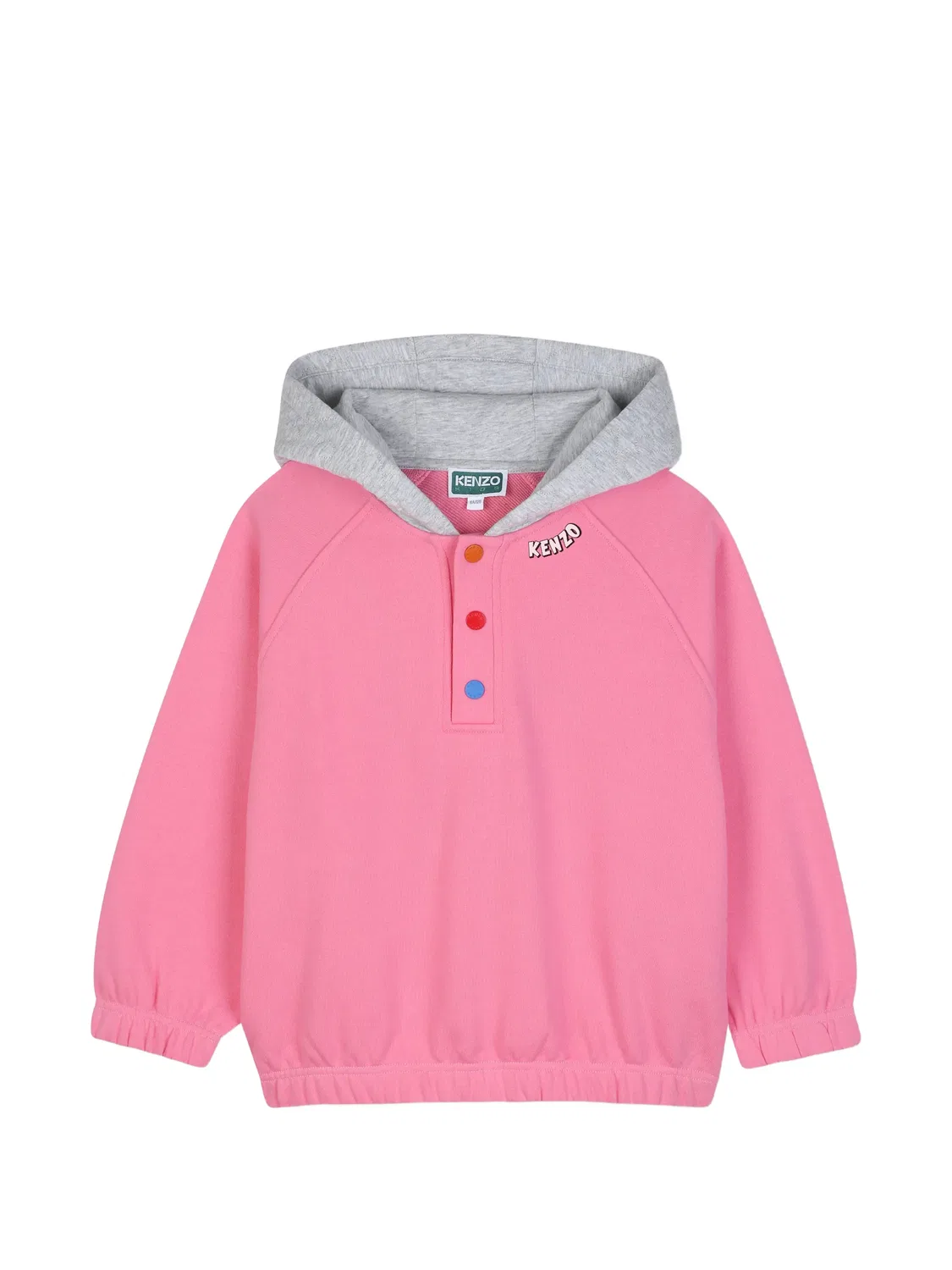 Худи на пуговицах розовое Kenzo, розовый