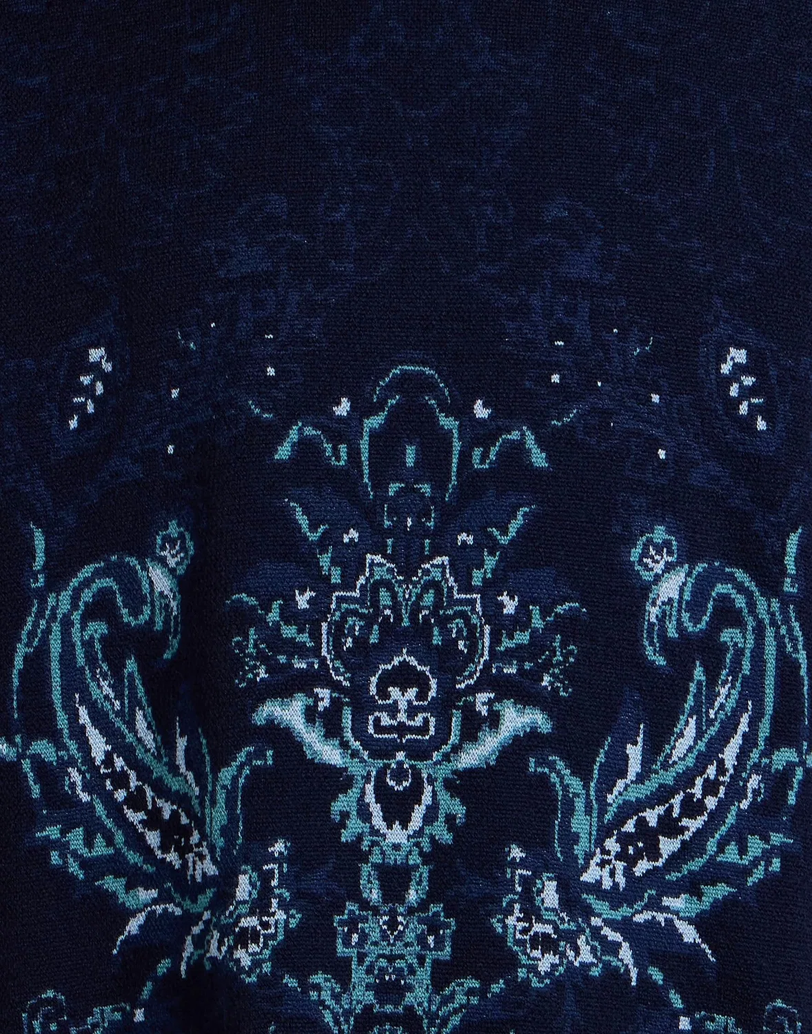 Мужской свитер с принтом Paisley Etro, синий — фото 4