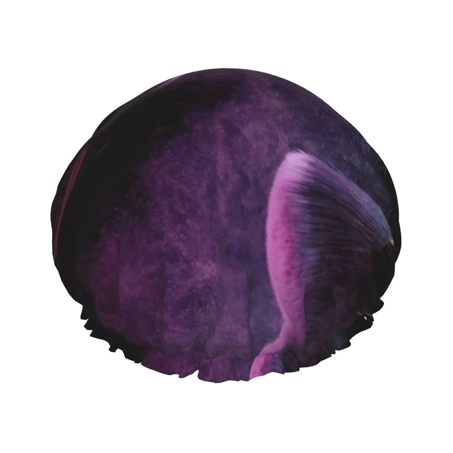 Шапочка для душа с принтом Purple Brush, Oudrspo, водонепроницаемая