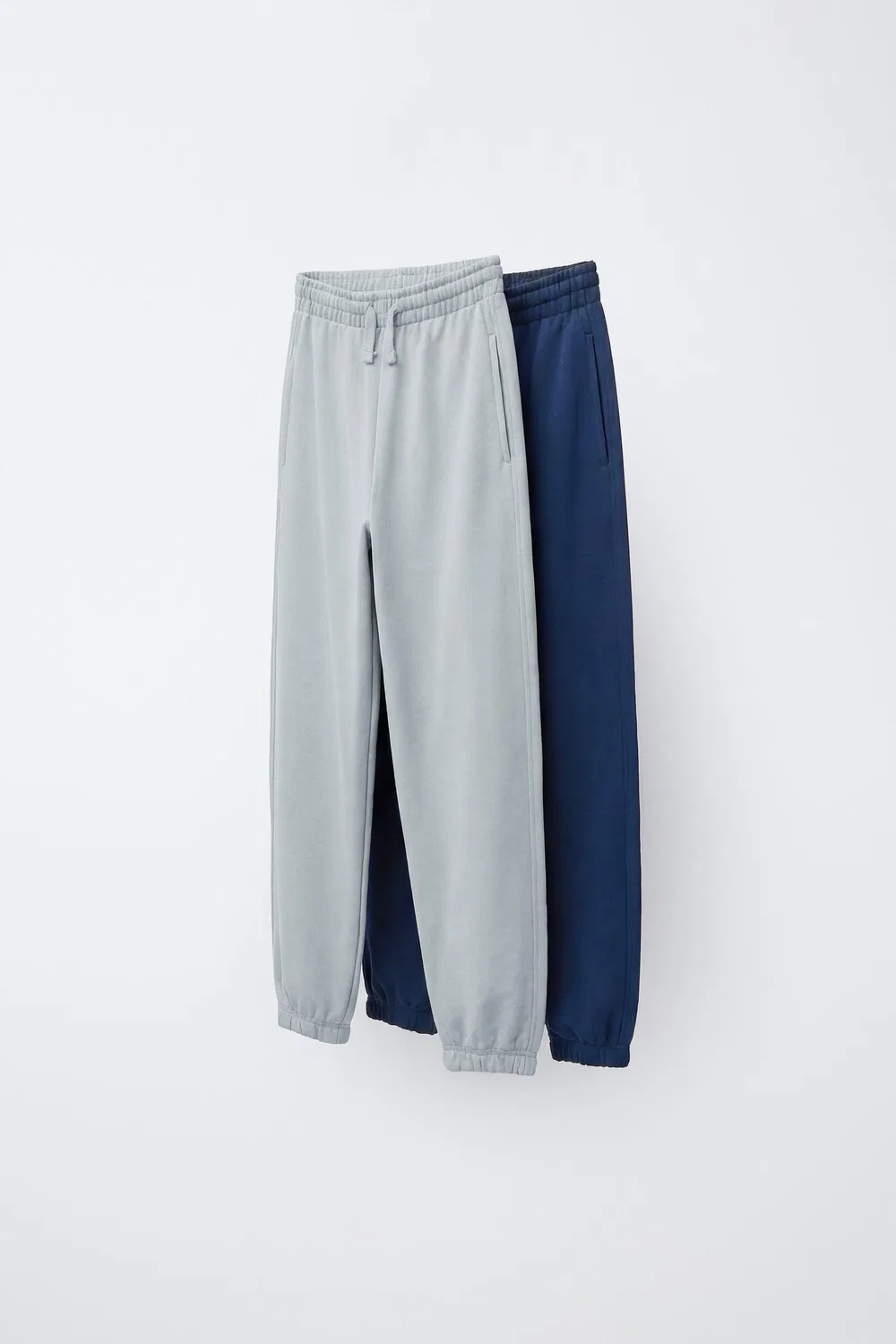 Комплект из 2 мягких брюк ZARA, Blue/White