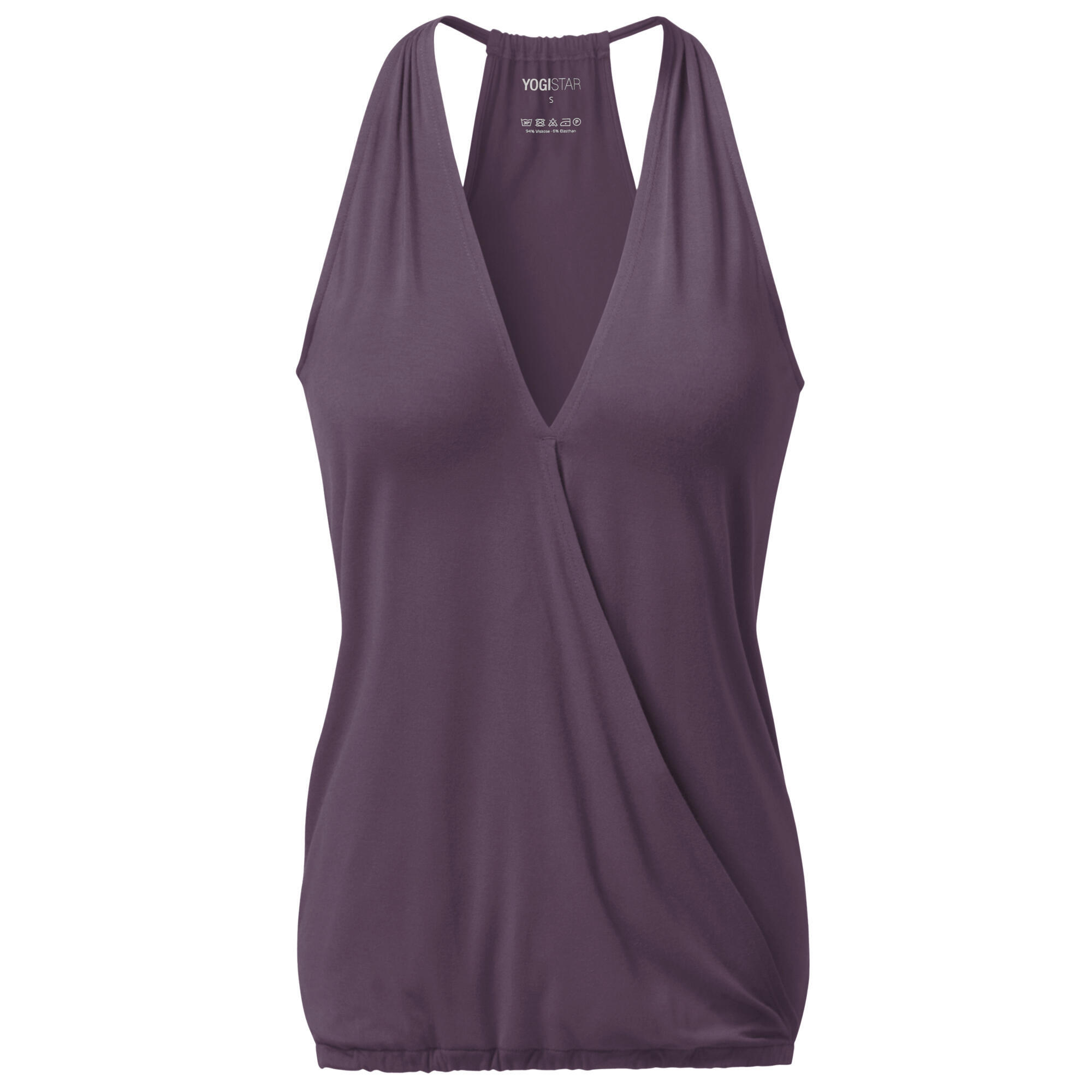 YOGISTAR Yoga Racerback V-Neck ala - слоновая кость, белый - фото