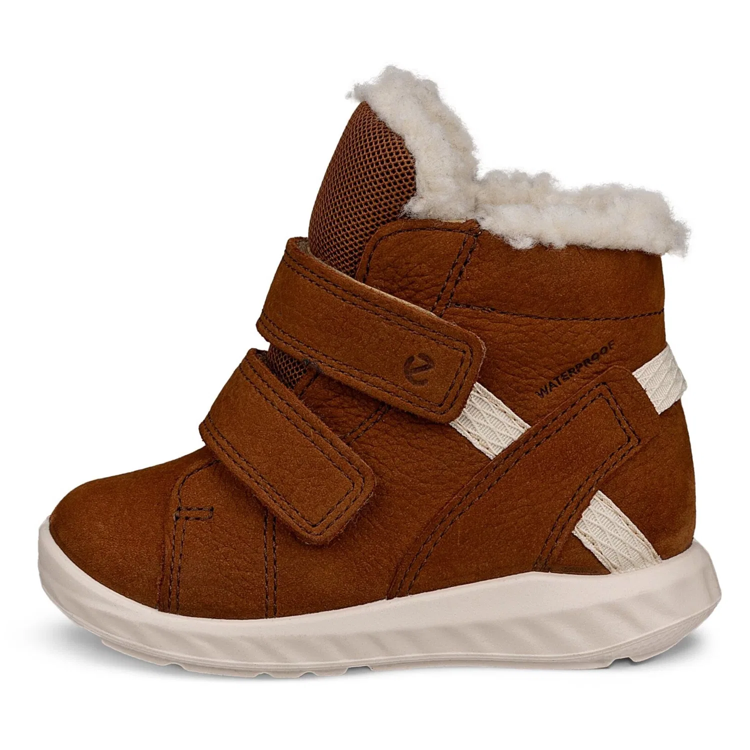 Детские зимние ботинки на липучке SP.1 Lite Infant Ecco, Camel — фото 4