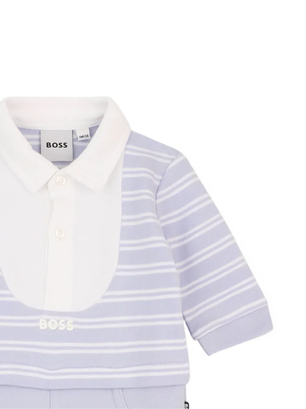 Комбинезон в полоску BOSS Kidswear, голубой — фото 3