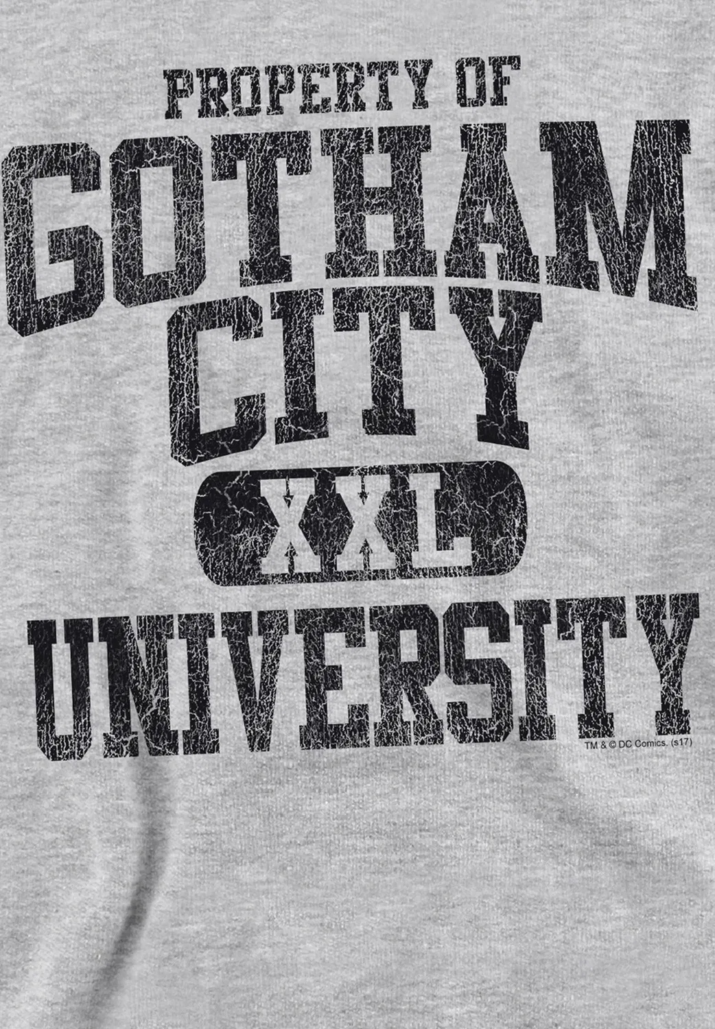 Толстовка унисекс с изображением Бэтмена (собственность GCU) Dc Comics - Batman, Mottled Light Grey — фото 3