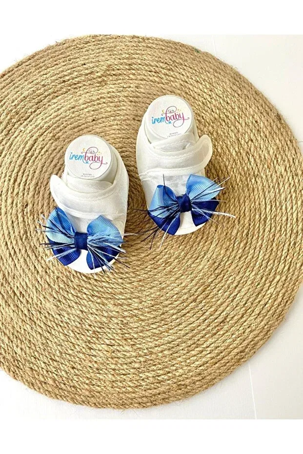Детские пинетки с мехом Irembaby, Blue