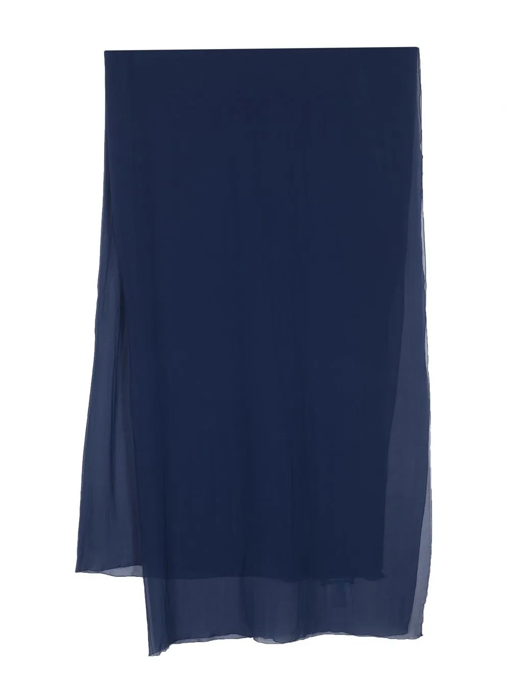 

Легкий шелковый платок Alberta Ferretti, синий