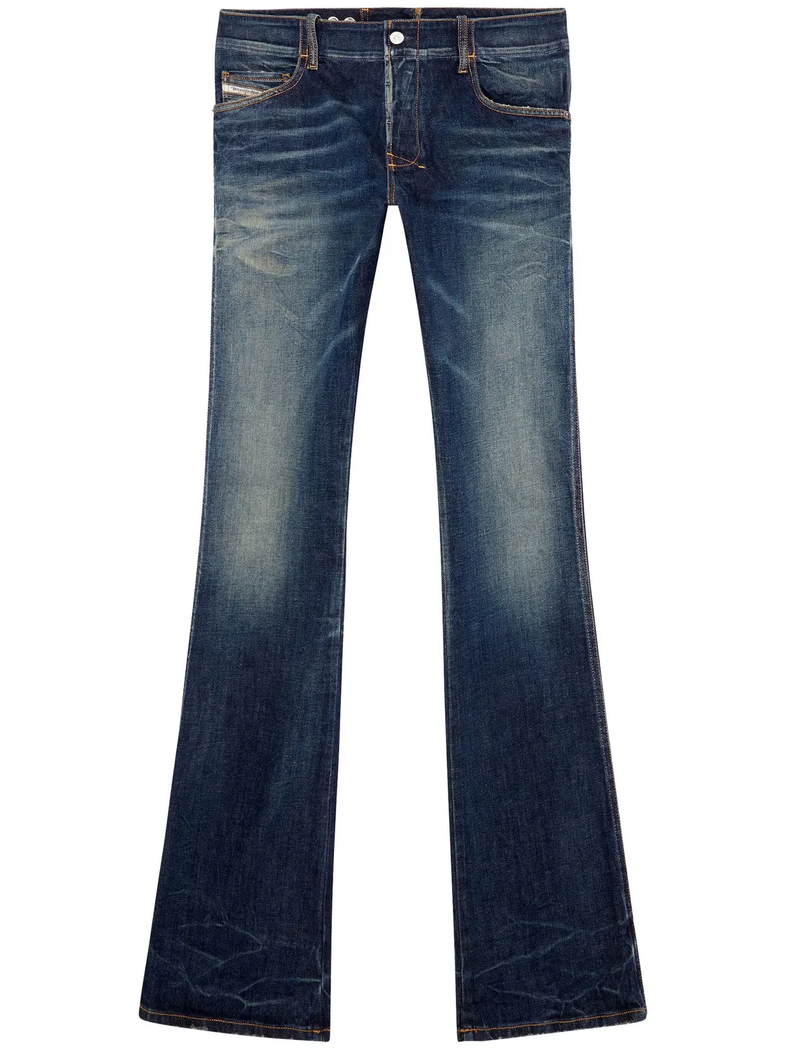 Джинсы D-Backler с заниженной талией Diesel, синий