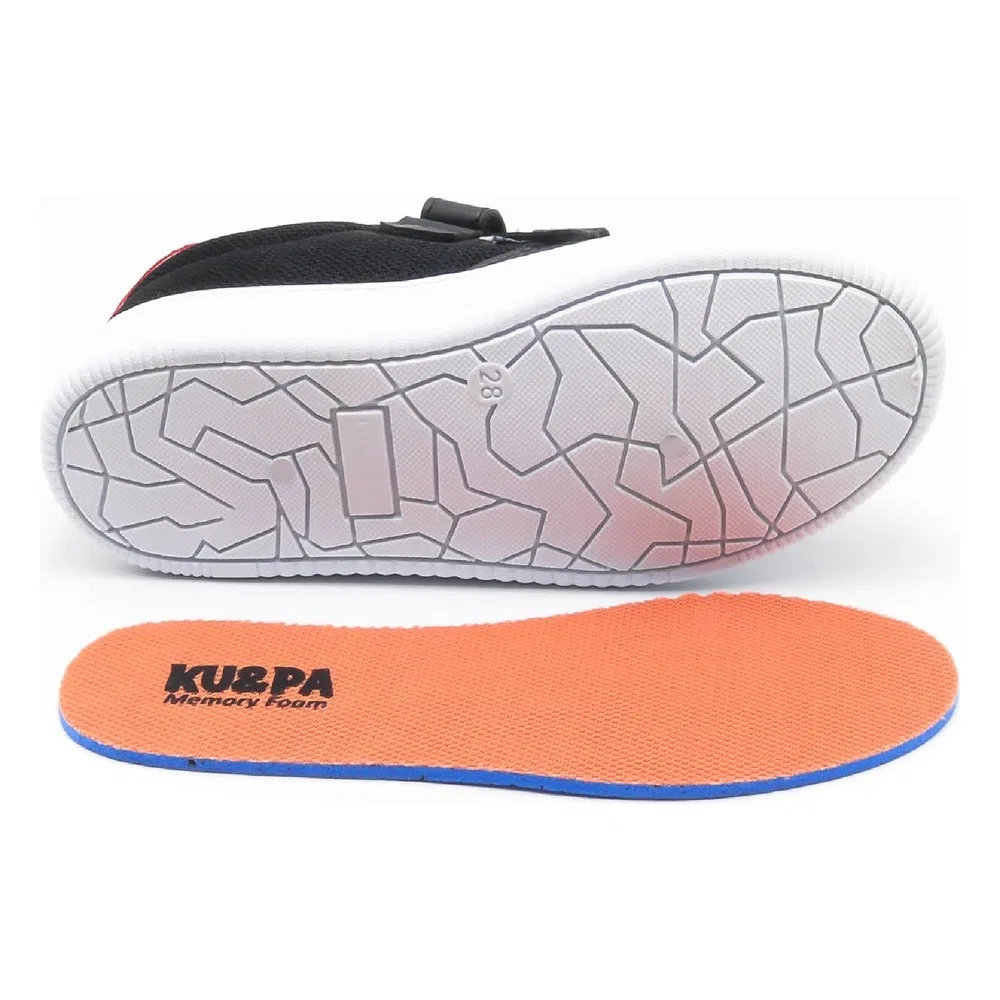 Детские кроссовки унисекс с эффектом кожи на шнурках и липучке, KP-6001 KU&PA SHOES — фото 3