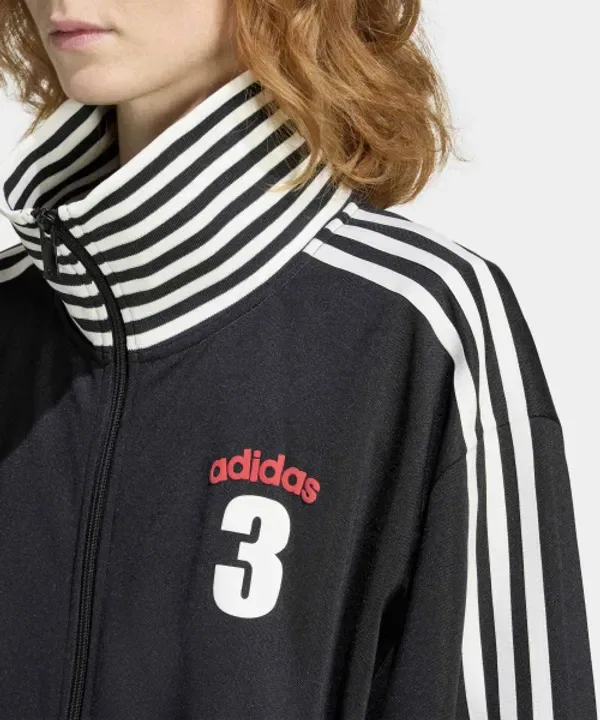 Тренировочная куртка Adidas Originals Vintage Beckenbauer Striped Rib, черный — фото 3