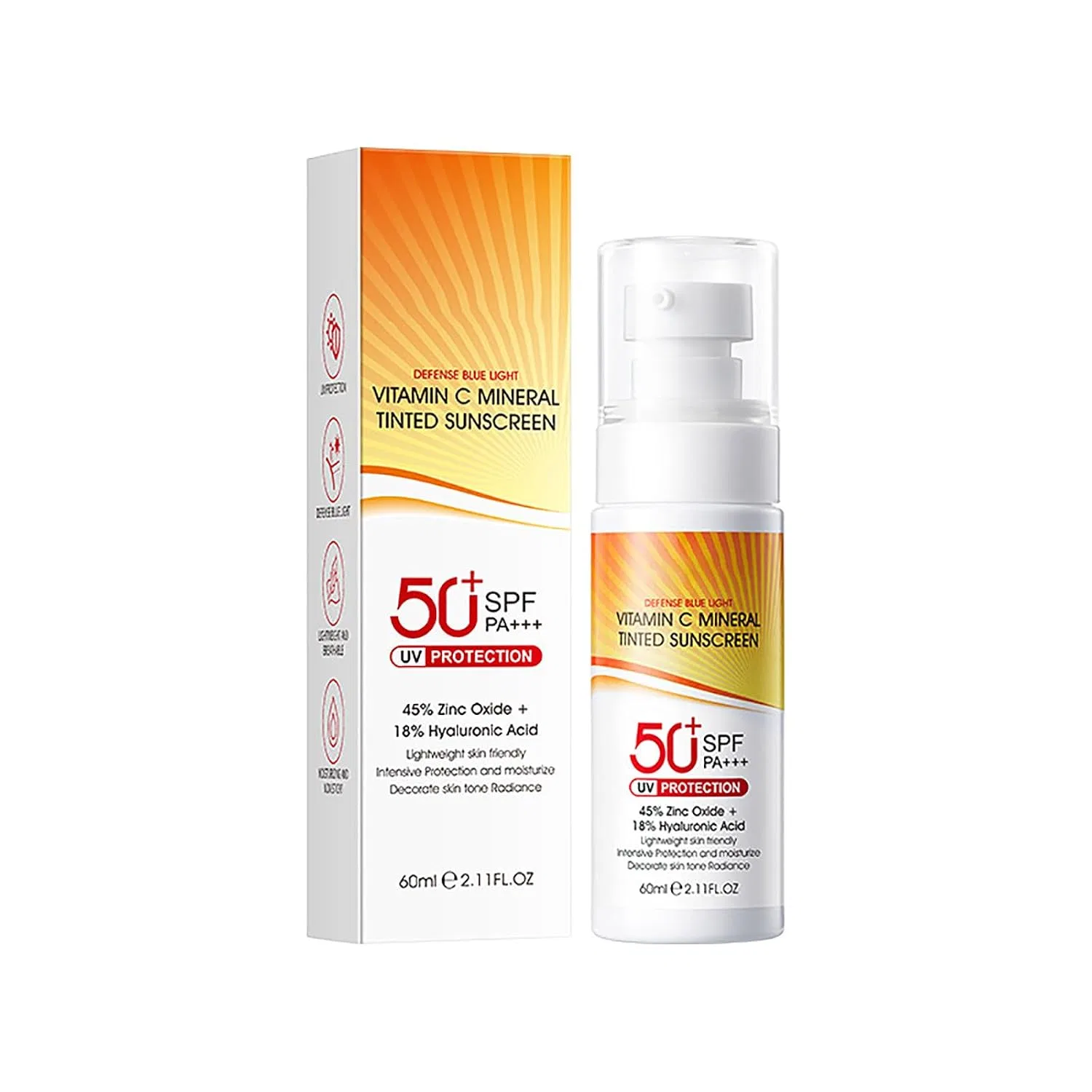 Солнцезащитный крем SPF 50+, BAInuai, 60 г