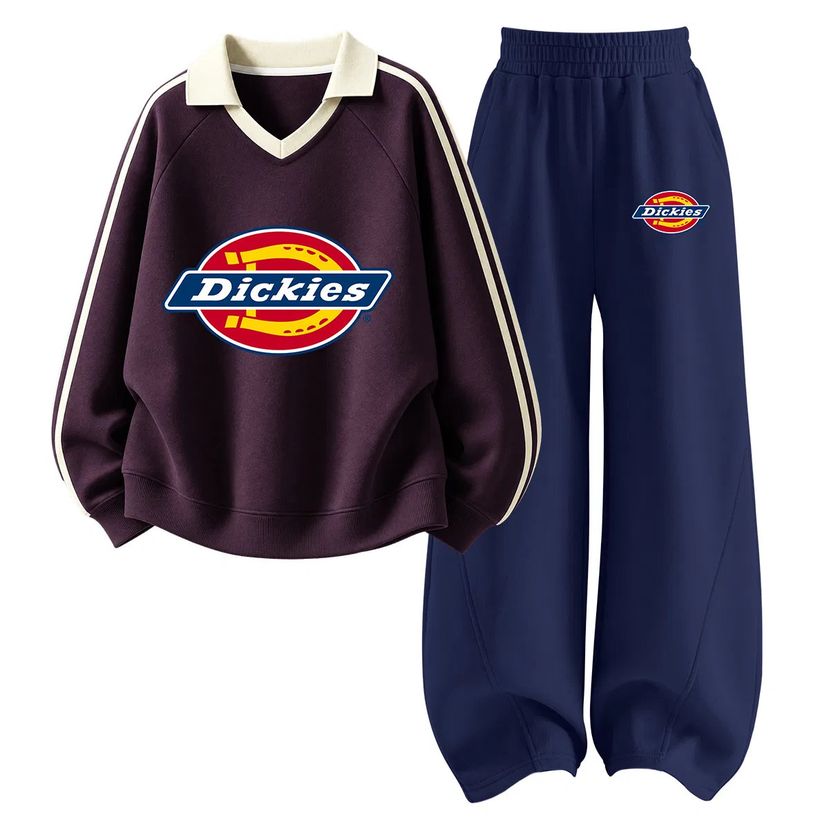 Детский спортивный комплект с поло-воротником Dickies, Berry Purple/K Navy Blue
