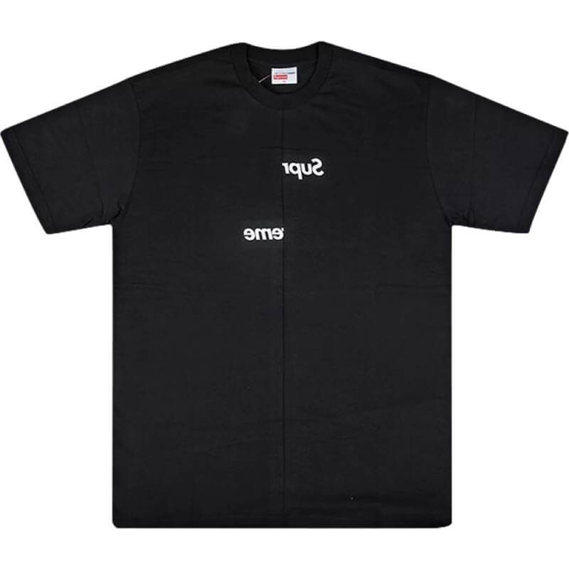 

Футболка Supreme x Comme des Garçons Shirt Split Box Logo, черный