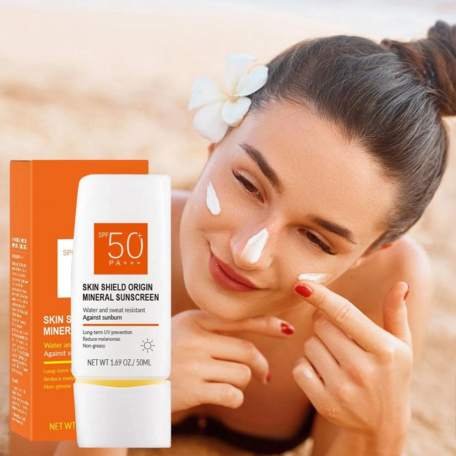 Солнцезащитный крем SPF 50+, Yunmiao, 50 мл — фото 3