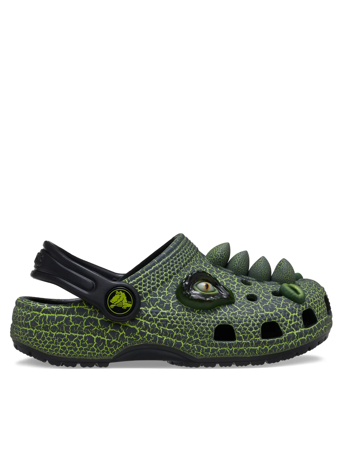 Шлепанцы для мальчика Classic Scary Dino Clog Crocs, черный