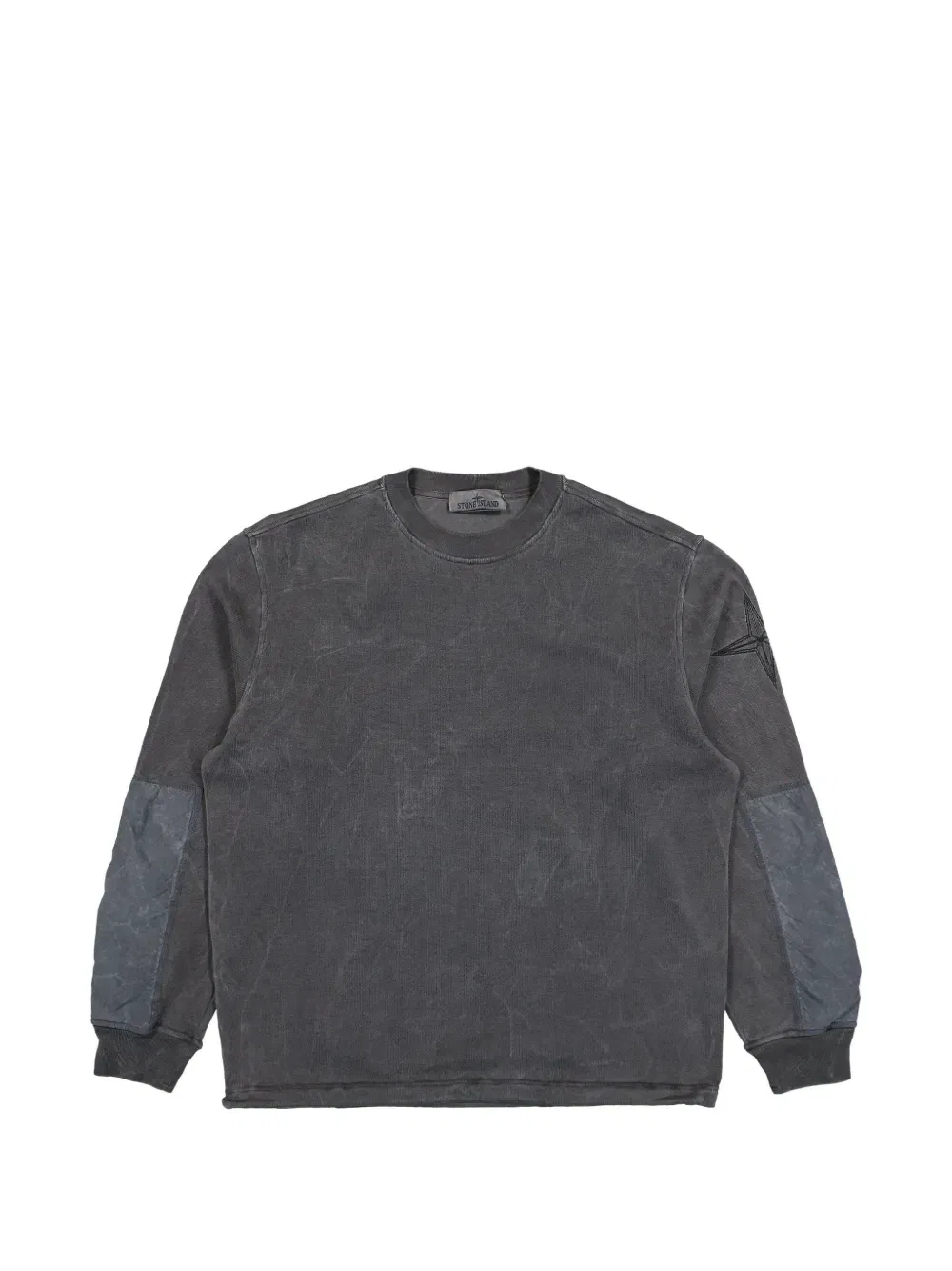 Толстовка с фирменной панелью с логотипом-компасом Stone Island, серый