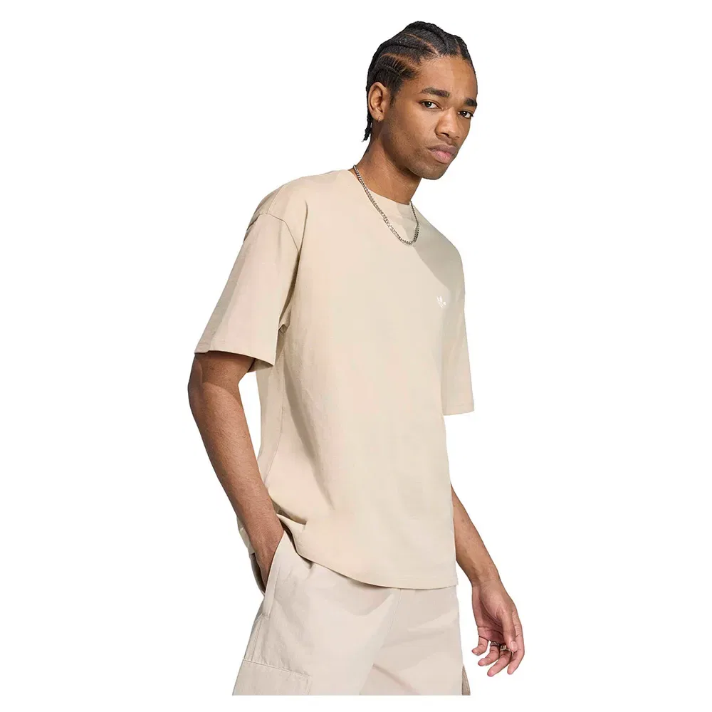 Футболка свободного кроя Trefoil Essentials Adidas Originals, бежевый