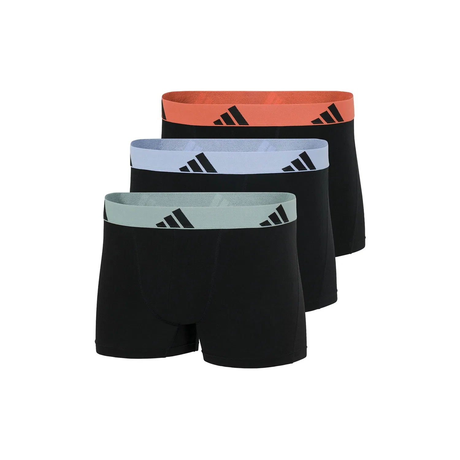 Мужские боксеры из 3 предметов Adidas Originals, Black/Blue/Red