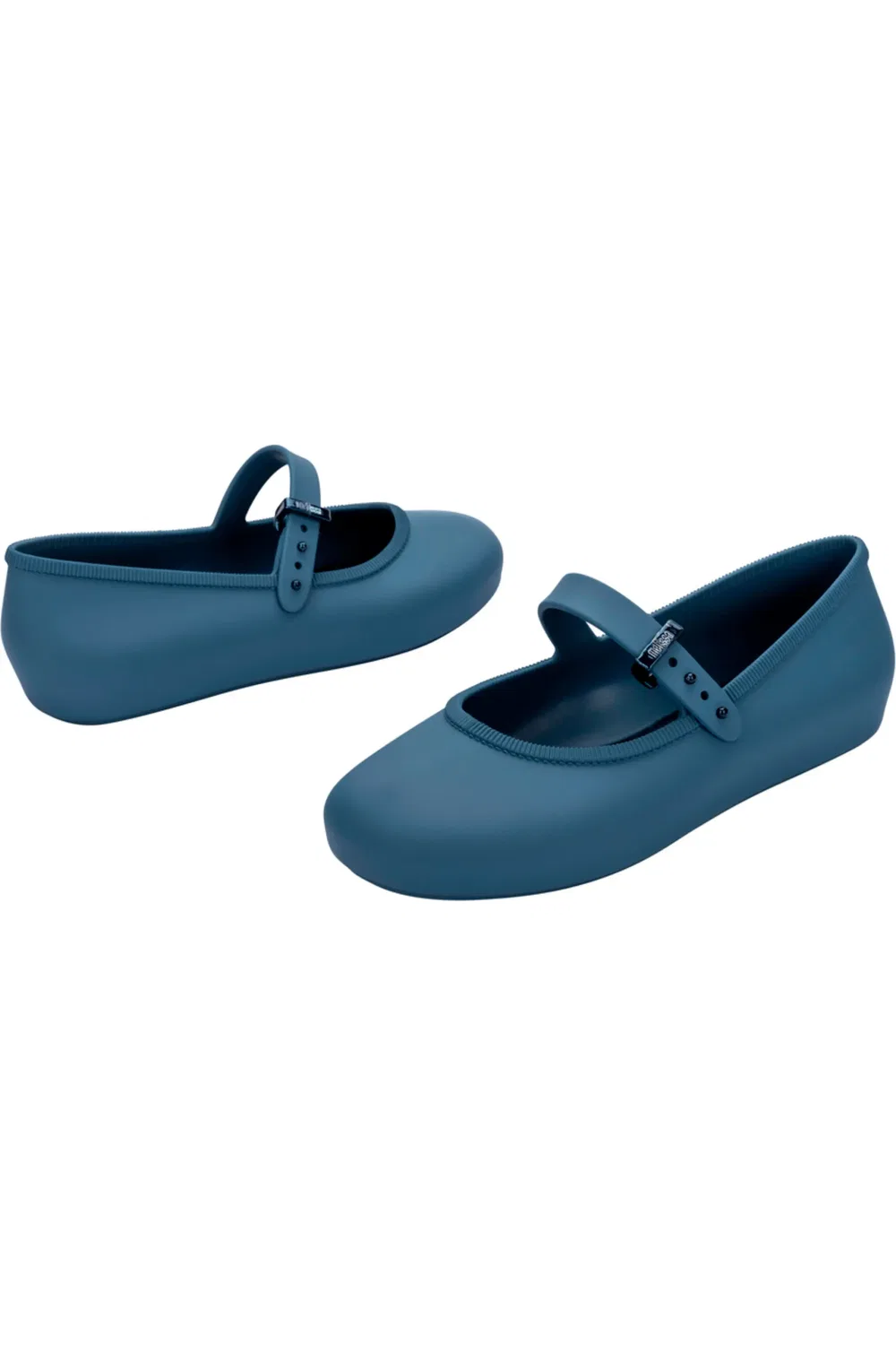 Детские балетки водонепроницаемые с регулируемым ремешком Mini Melissa, синий — фото 3