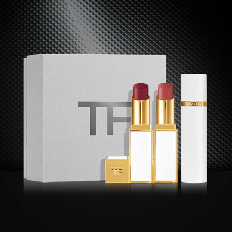 Набор косметики Colored Glaze Radiance, TOM FORD, #03 White Brightening Lip Balm, #20 White Brightening Lip Balm, 10ml White Musk Perfume Sample — фото 4
