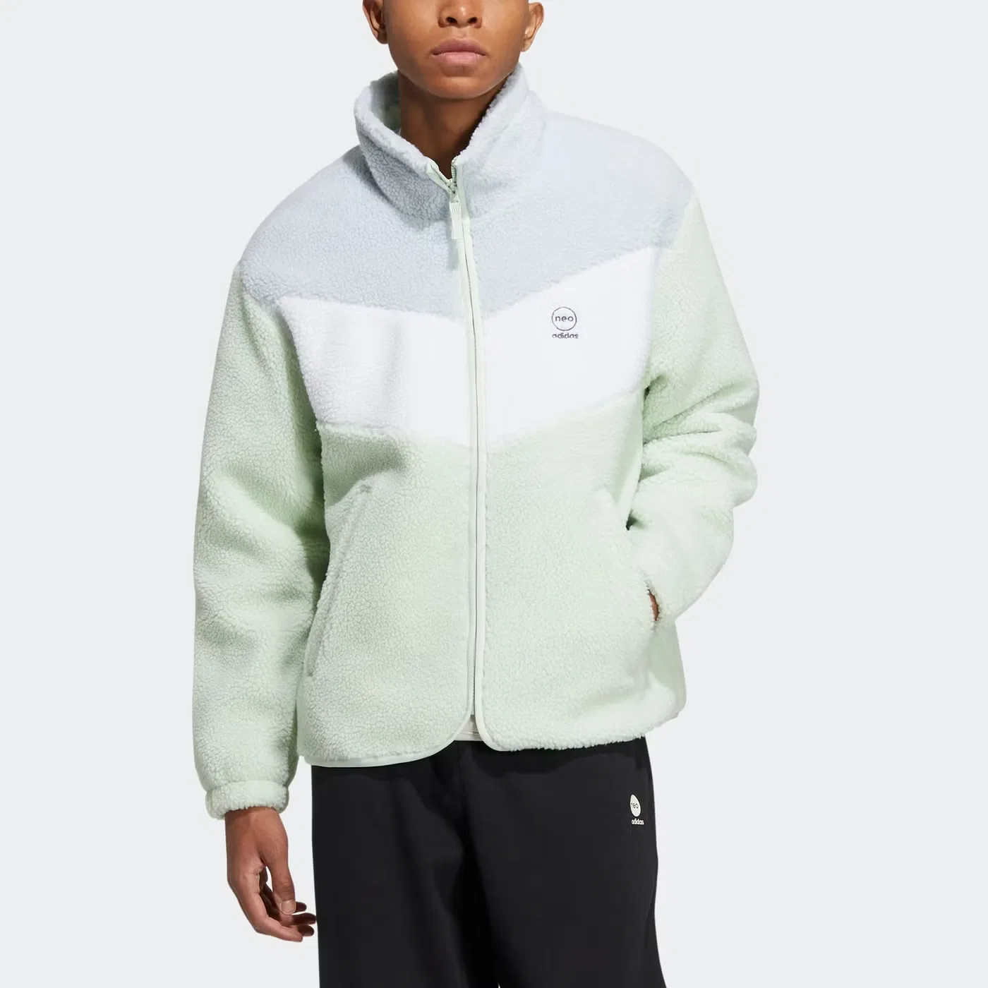 Куртка с принтом Neo Adidas, зеленый — фото 2