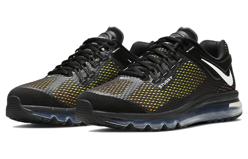 Кроссовки Nike X Stussy Air Max 2013, черный/желтый — фото 3