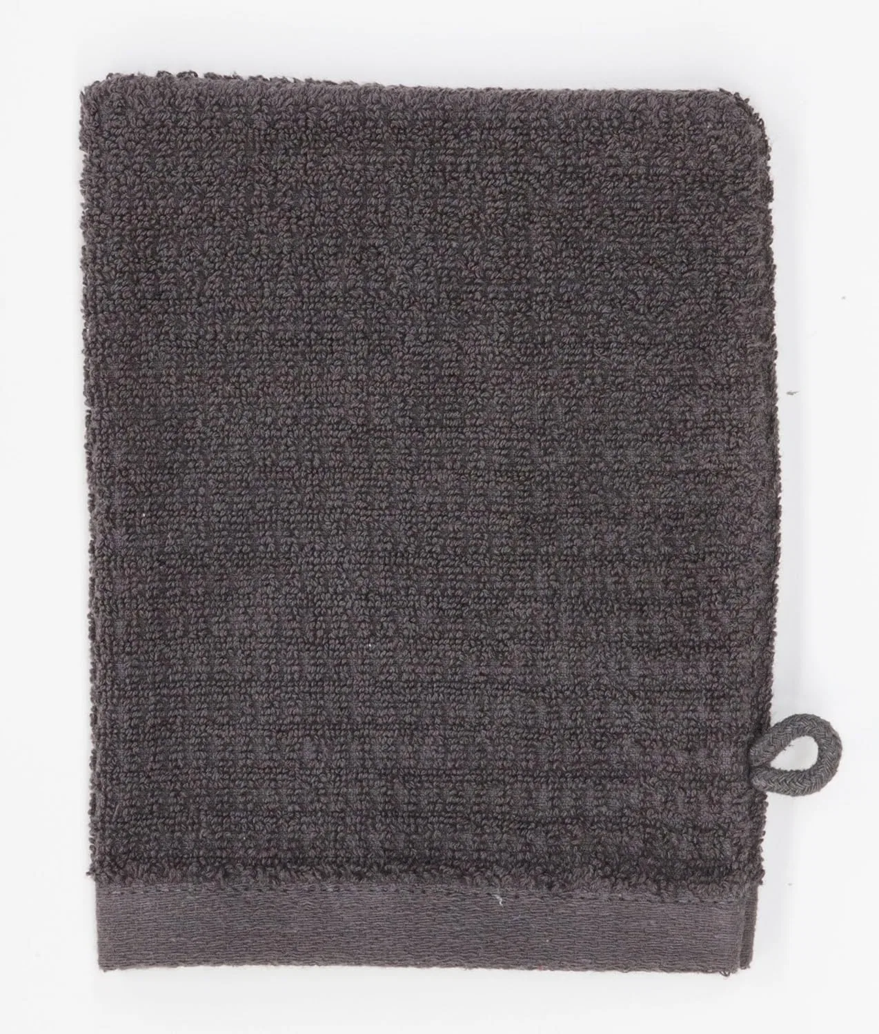 Мочалка для лица махровая NHL HNL, 16x21 см, Anthracite