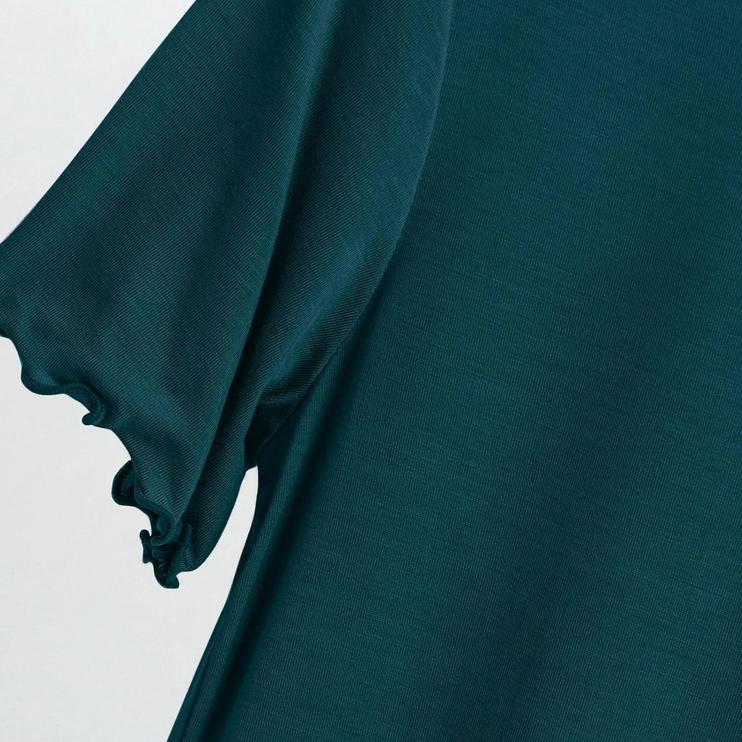 Женская футболка свободного кроя из модала, Army Green — фото 2