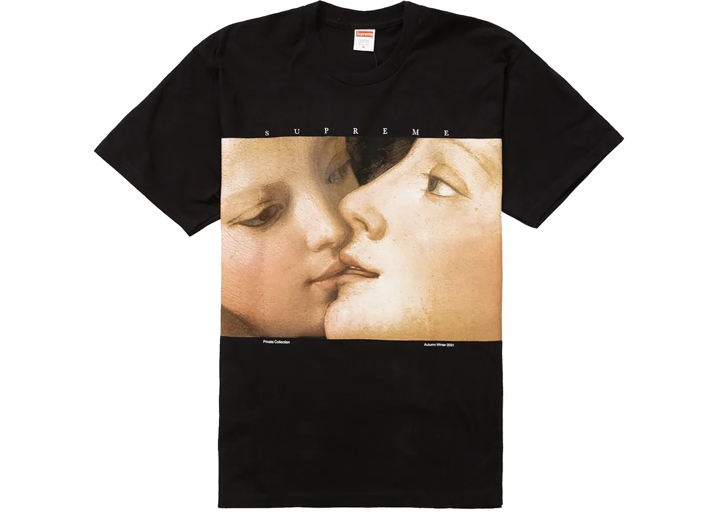 Мужская футболка с принтом Supreme Tee (FW21), Black