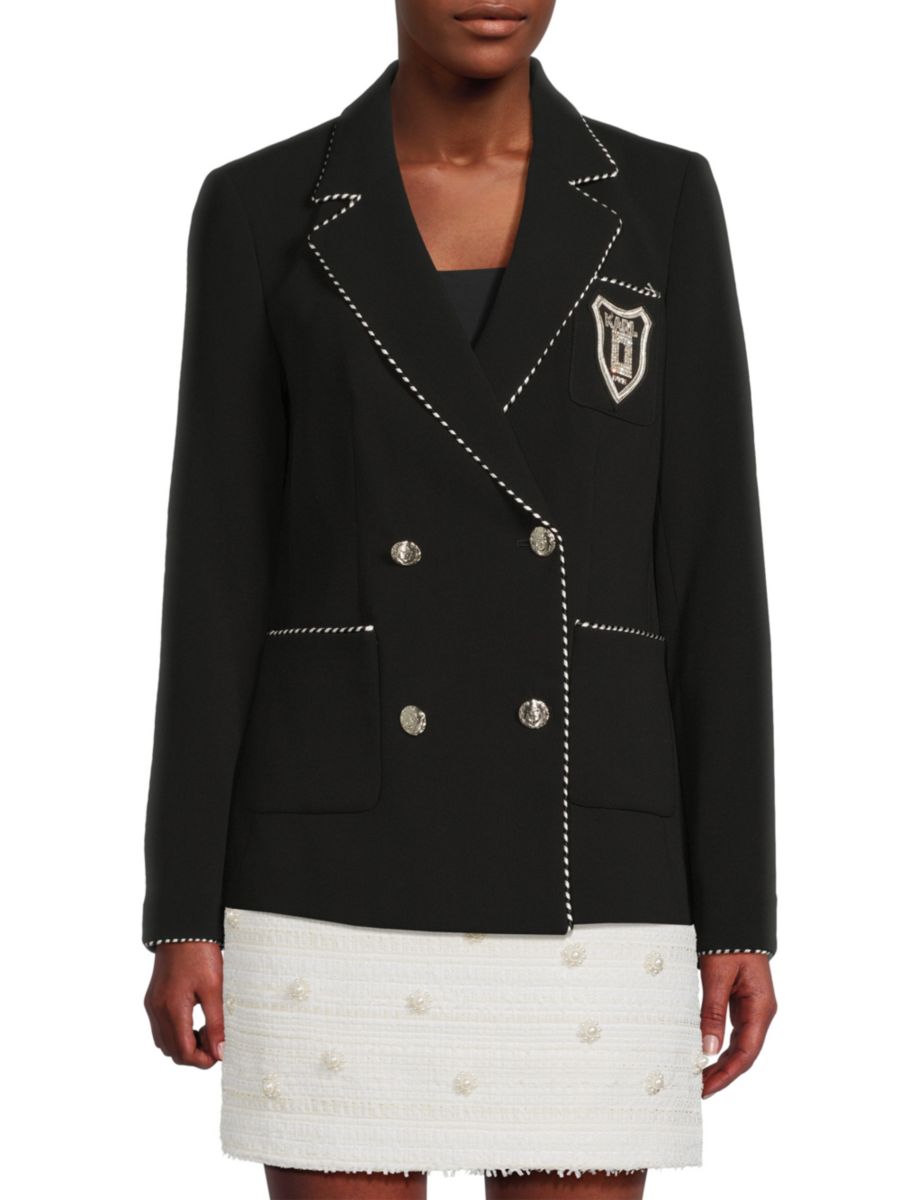 

Куртка с отделкой Whipstich и нашивкой Crest Karl Lagerfeld Paris, черный