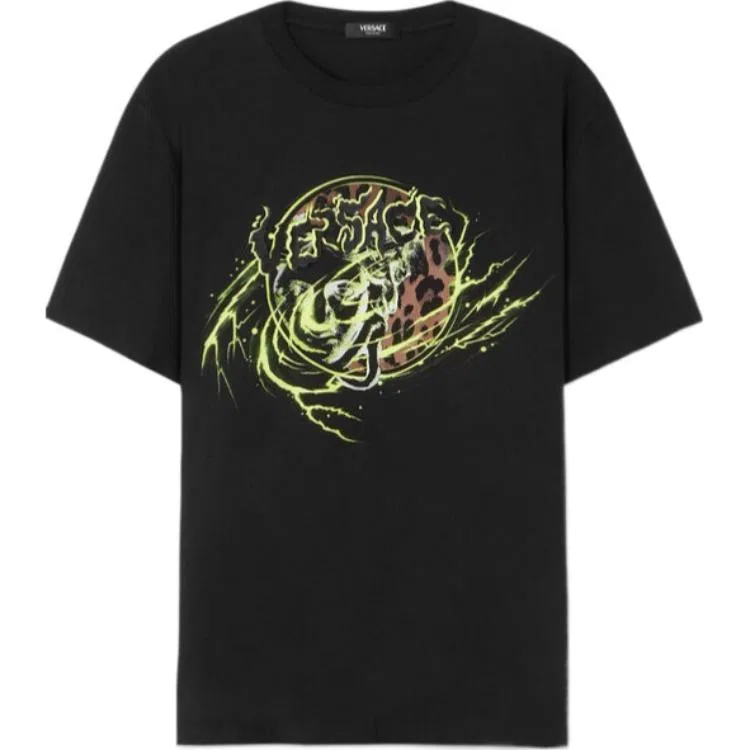 Мужская футболка с длинным рукавом VERSACE, Black