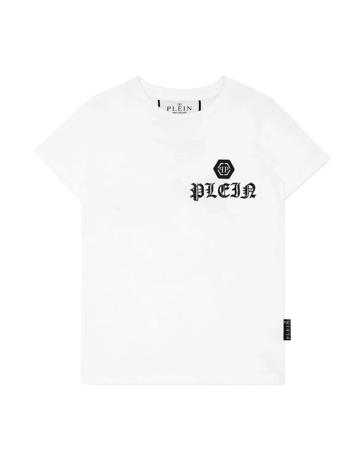 Детская футболка для мальчиков с коротким рукавом и принтом Skull&Bones PHILIPP PLEIN, White
