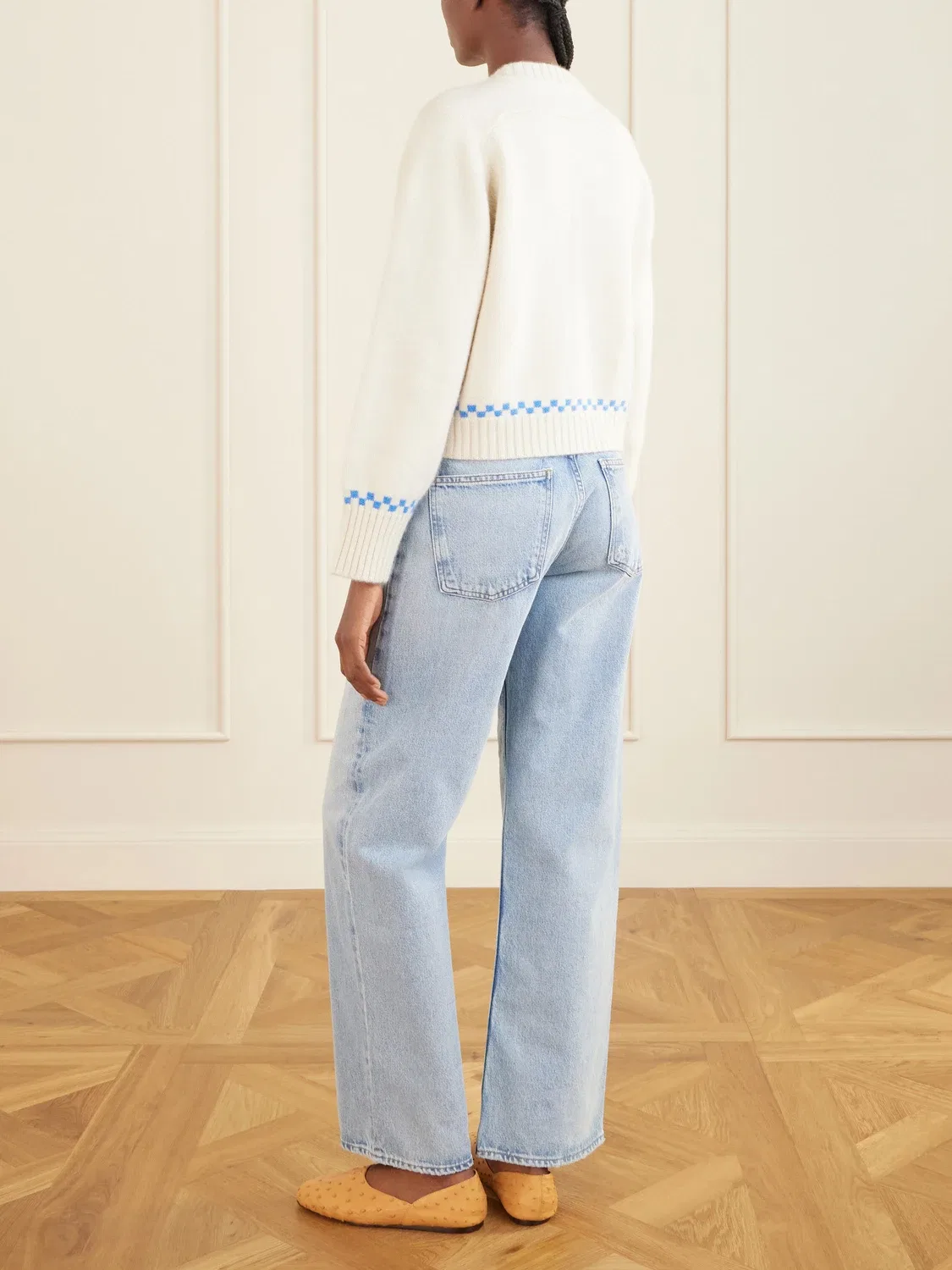 Кашемировый кардиган с вышивкой Calle Del Mar, бежевый — фото 4