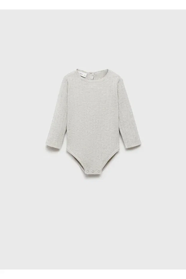 Детский лонгслив с геометрическим принтом Mango Baby, Medium Brown