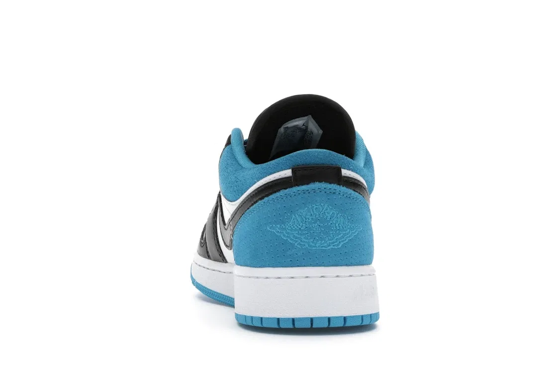 Детские кроссовки Lifestyle с принтом Jordan 1 Low Jordan, Black/Black-Laser Blue-White — фото 4