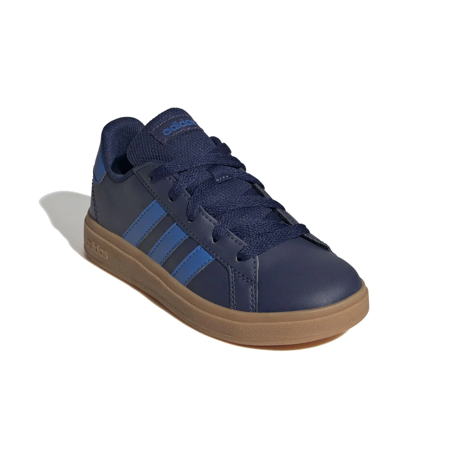 Детские кроссовки для мальчиков с цельной подошвой Grand Court Lifestyle Tennis Lace-up Adidas, Dark Blue Bright Royal Gum10 — фото 3