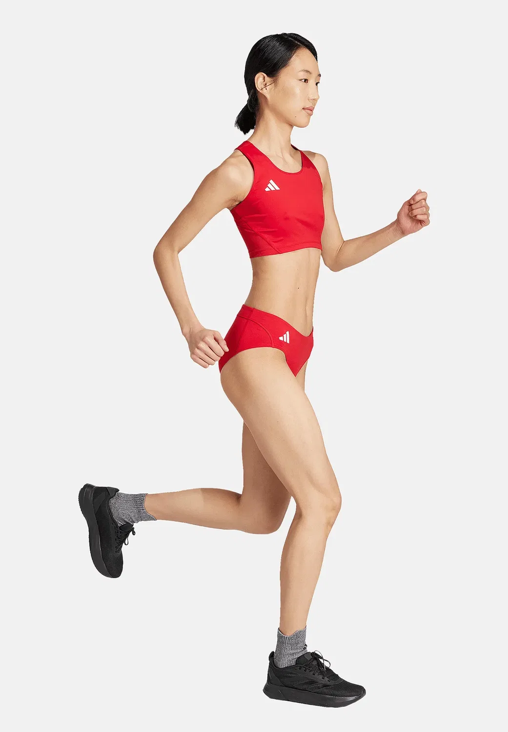 Короткие дамены для бега - текстиль - hosen lang - трусы Adidas Performance, Rot — фото 3