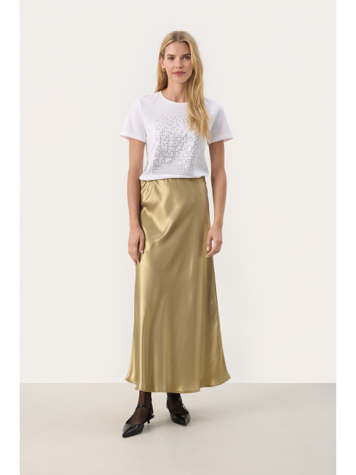 

PART TWO Юбка LaurinasPW, женственный силуэт, золотистый металлик