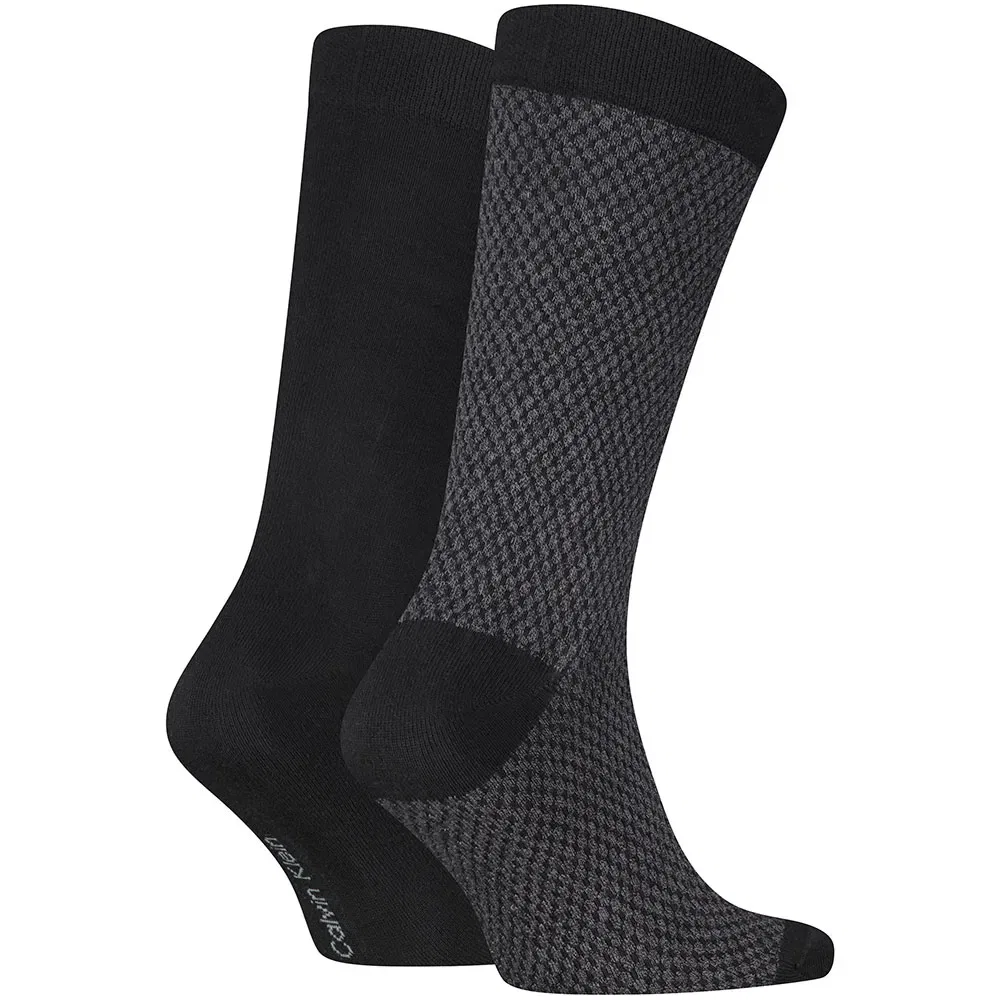 Мужские носки Calvin klein Mouline Structure, Black — фото 2
