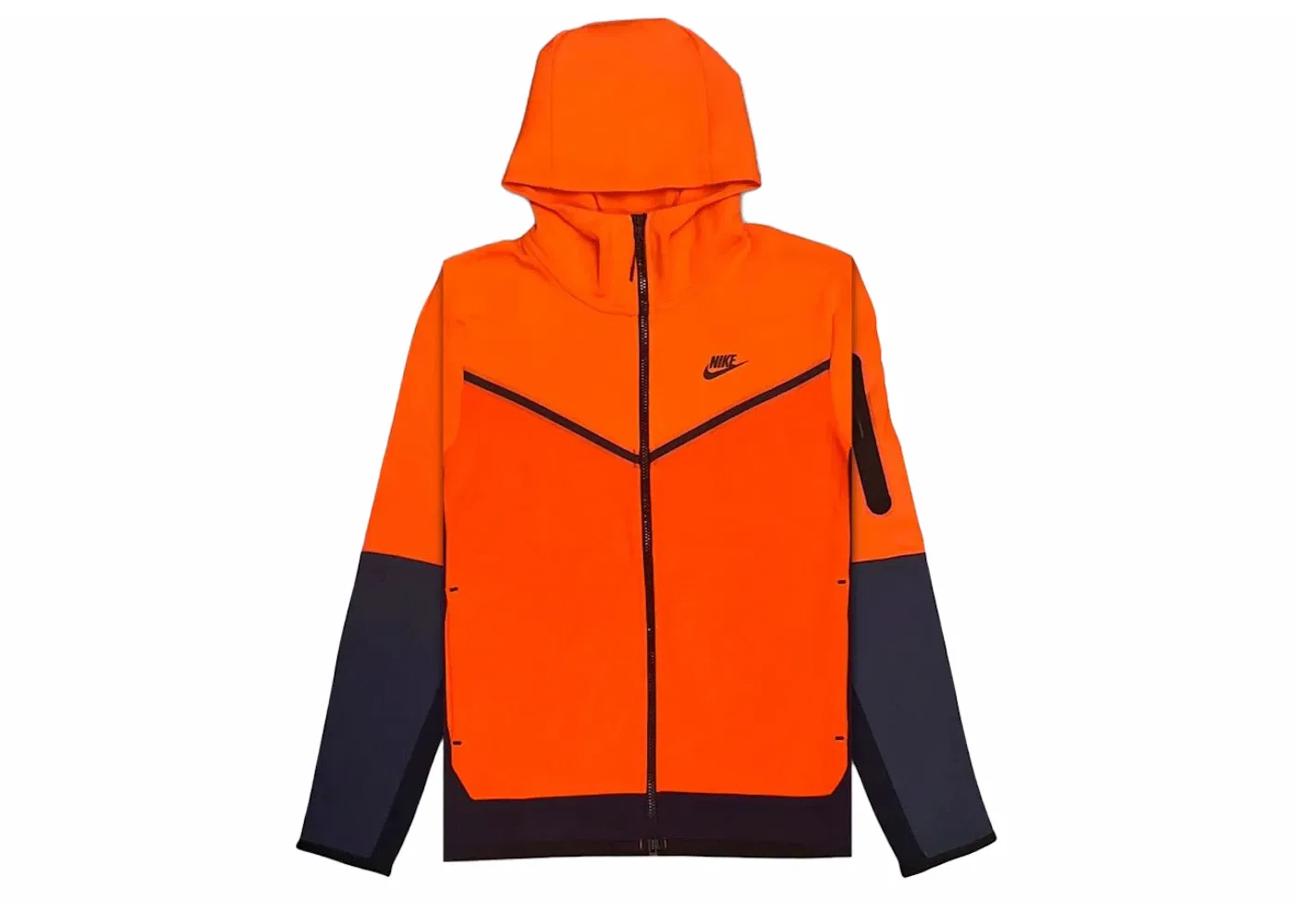 Мужская куртка-худи из футера Tech Fleece Nike, Orange/Blue/Black